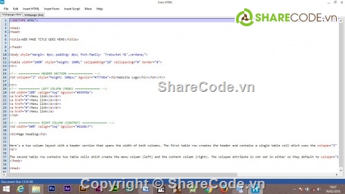 Html,html editor,soạn thảo html